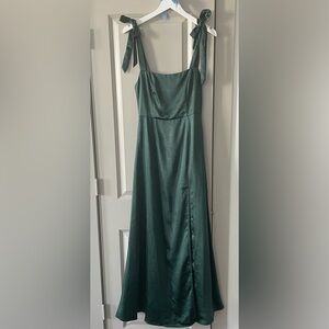 Lulus Emerald green bridesmaid dress
